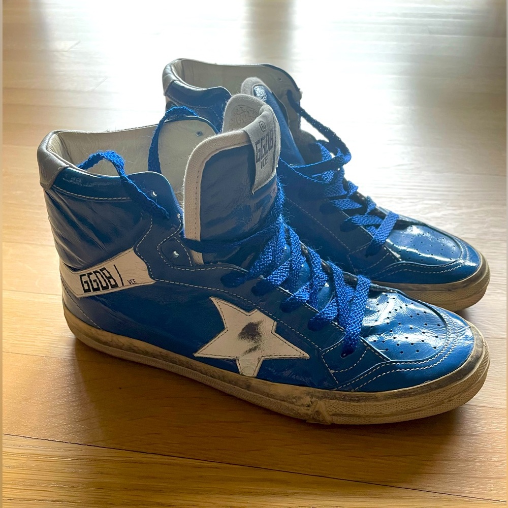 GGDB Golden Goose Style 2.12 in Blue Patent